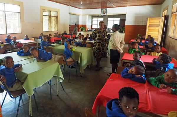 Teacher and students in classroom